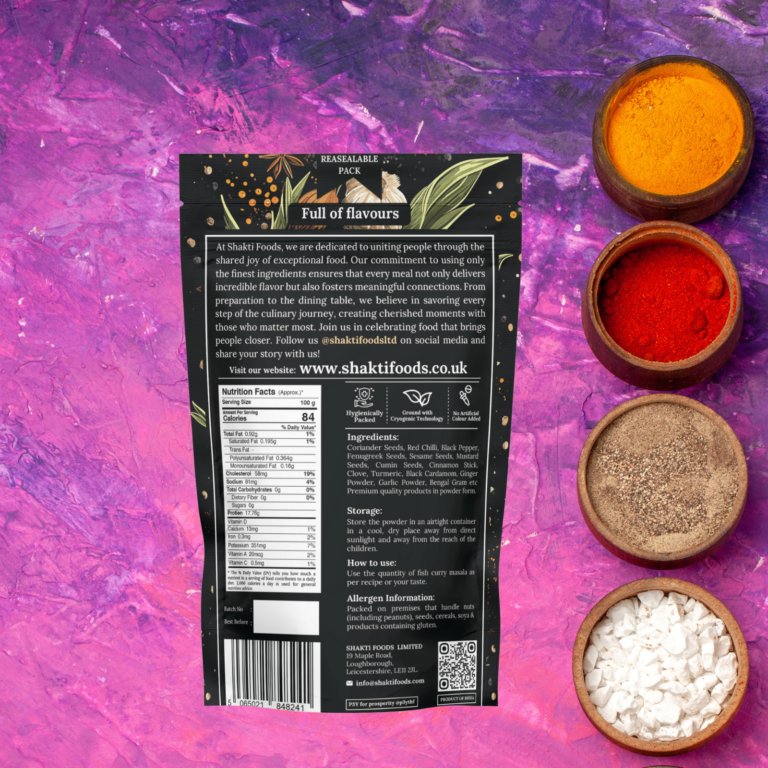 Fish curry powder back image